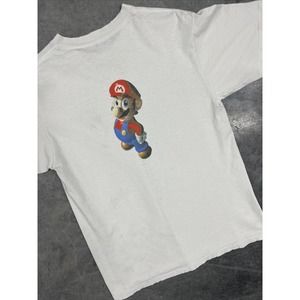 Super Mario Nintendo 64 Vintage 90s Video Game Promo Graphic T-Shirt